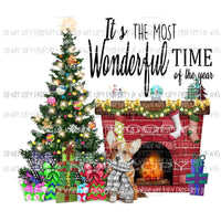 Its the most wonderful time of the year Dog Corgi Sublimation transfers Heat Transfer