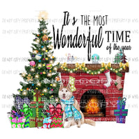 Its the most wonderful time of the year Dog Husky 1 Sublimation transfers Heat Transfer
