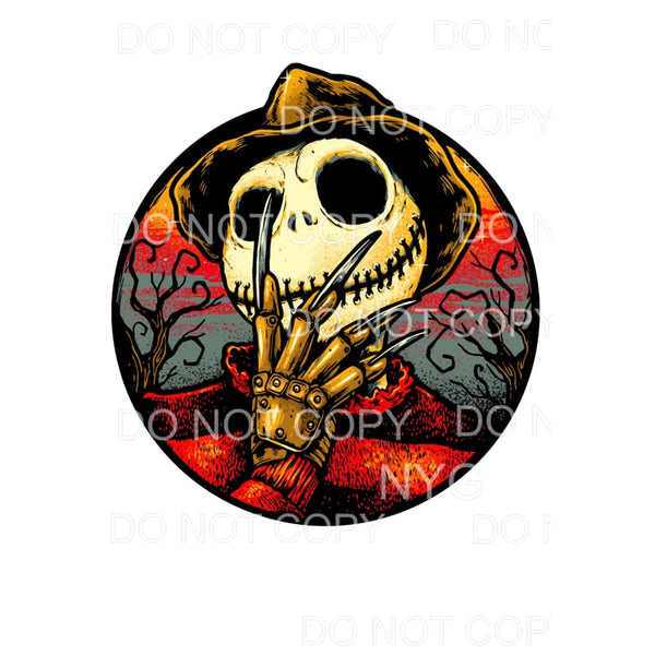 Jack Skellington as Freddy Krueger Nightmare Before 