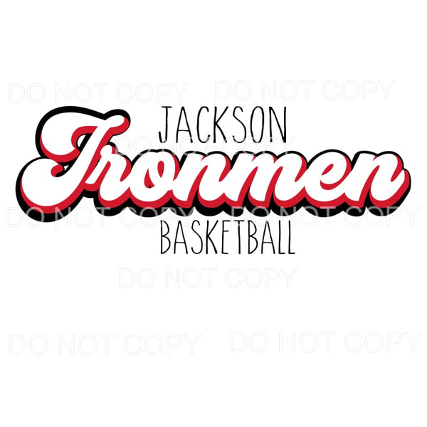 Jackson Ironman Basketball # 8214 Sublimation transfers - 