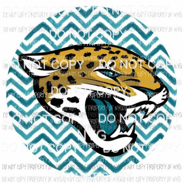 Jacksonville Jaguars chevron circle Sublimation transfers Heat Transfer