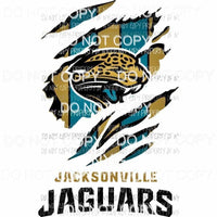 Jacksonville Jaguars ripped design Sublimation transfers Heat Transfer