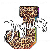 Jaguars Leopard Sublimation transfers - Heat Transfer