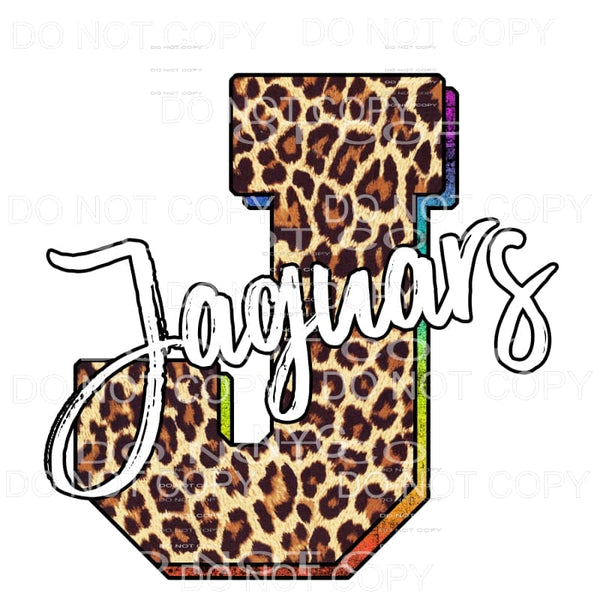 Jaguars Leopard Sublimation transfers - Heat Transfer
