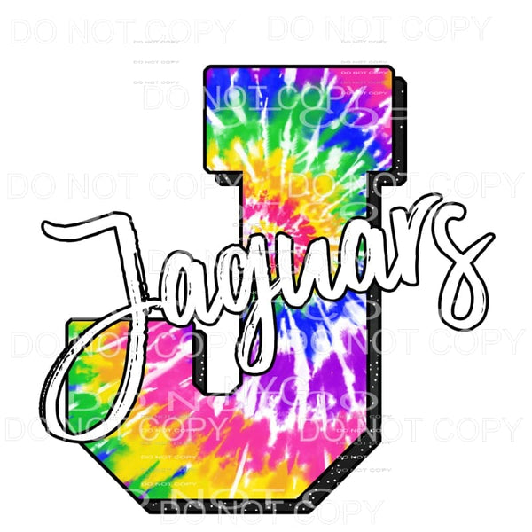 Jaguars Tie Dye Sublimation transfers - Heat Transfer