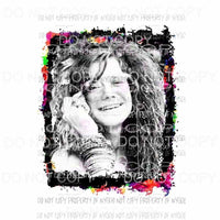 Janis Joplin #5 Sublimation transfers Heat Transfer