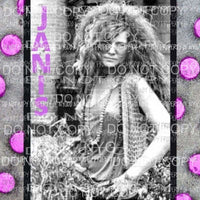 Janis Joplin #8 Sublimation transfers Heat Transfer