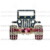 Jeep Flag Sublimation transfers Heat Transfer