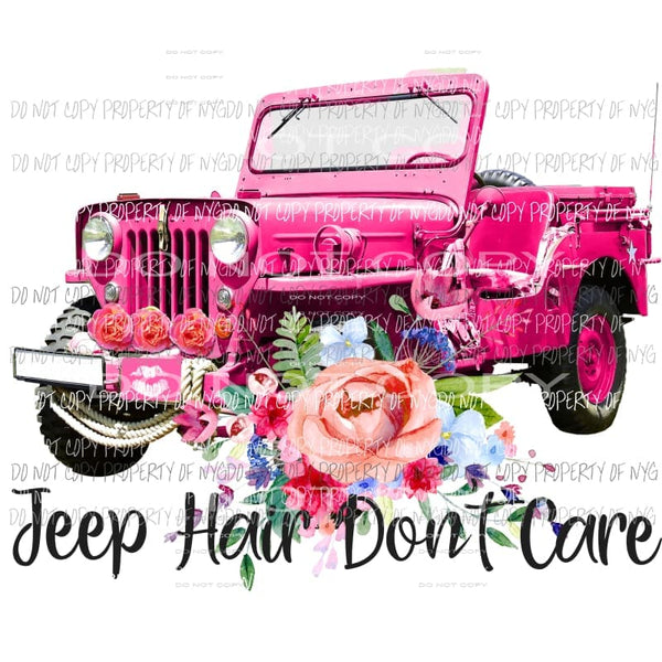 Jeep Hair number two Sublimation transfers Heat Transfer