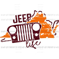 JEEP STATES All states in drop down menu sublimation transfer state Heat Transfer