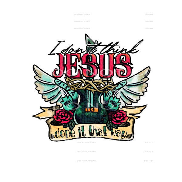 Jesus guitar # 88856 Sublimation transfers - Heat Transfer