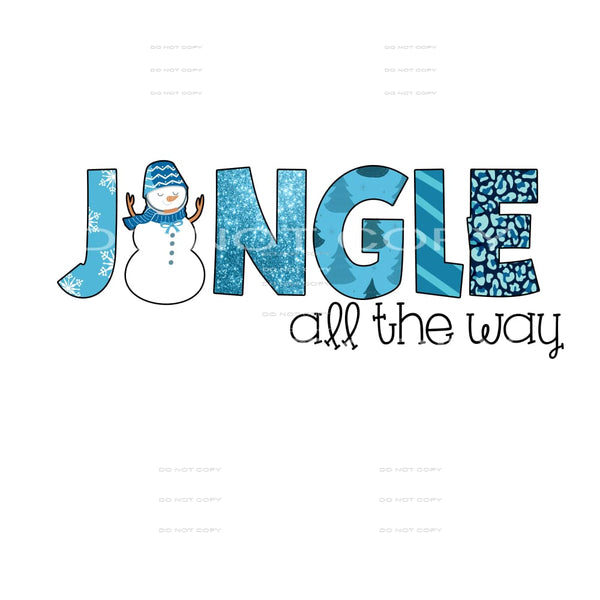 jingle all the way #7467 Sublimation transfers - Heat 