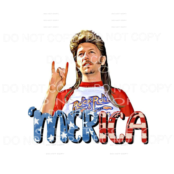 Joe Dirt # 5 Merica Sublimation transfers - Heat Transfer
