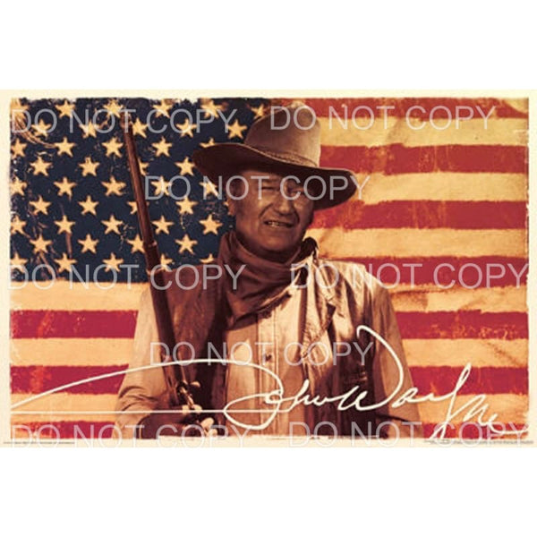 John Wayne American Flag #854 Sublimation transfers - Heat 