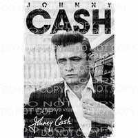 Johnny Cash # 6 Sublimation transfers Heat Transfer