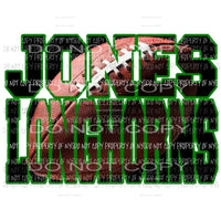Jones Longhorns Custom school Sublimation transfers Heat Transfer