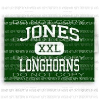 Jones XXL Sublimation transfers Heat Transfer