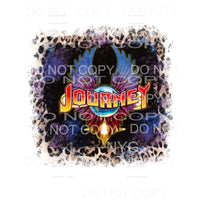 Journey brown leopard print Sublimation transfers - Heat 