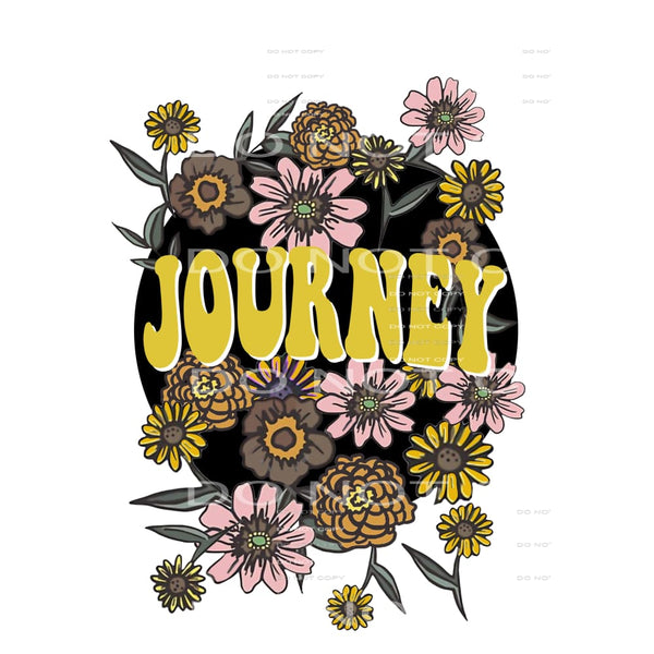 Journey flowers # 1 Sublimation transfers - Heat Transfer
