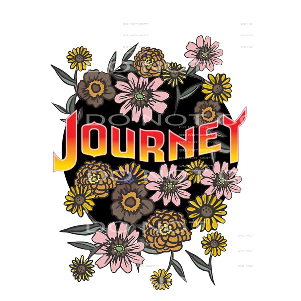 Journey flowers # 2 Sublimation transfers - Heat Transfer