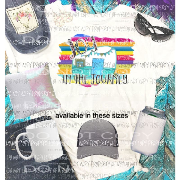 Joy in the journey camper Sublimation transfers Heat Transfer