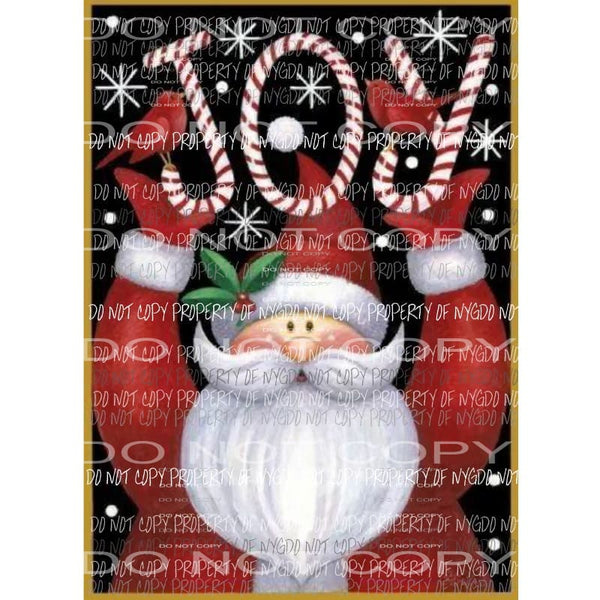 JOY Santa 2 Sublimation transfers Heat Transfer