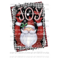 JOY Santa FRAMED Sublimation transfers Heat Transfer