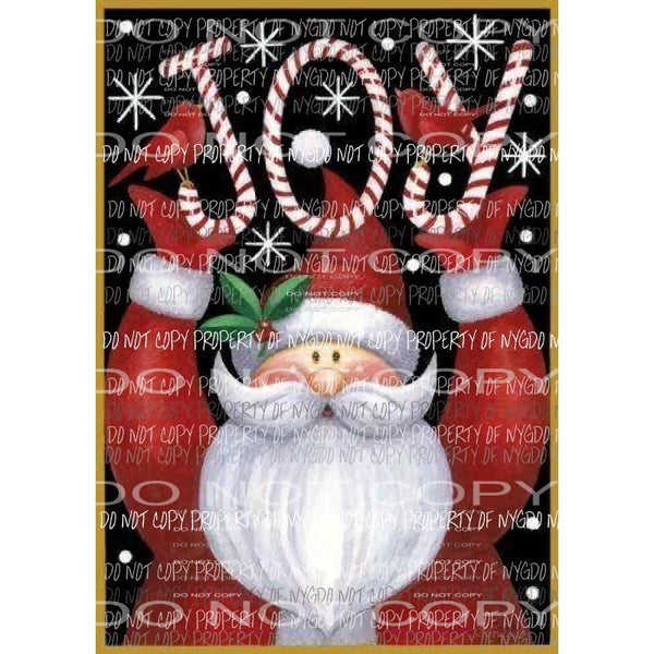 Joy Santa Sublimation transfers Heat Transfer
