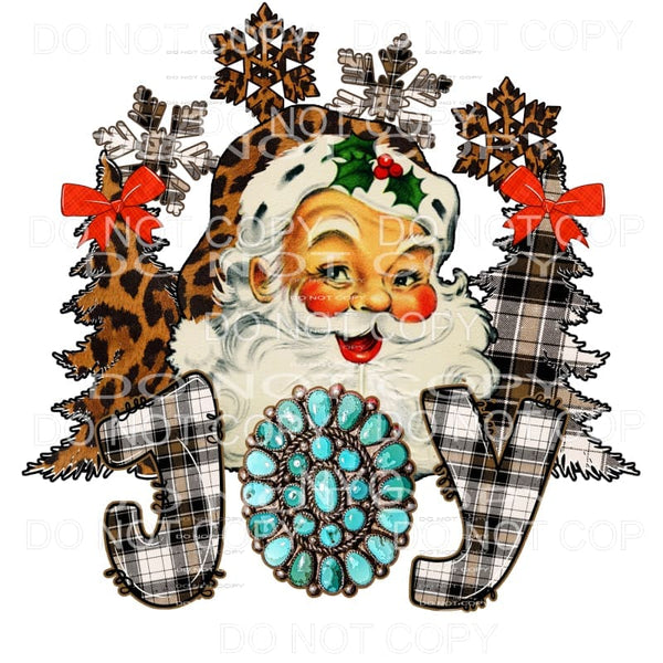 Joy Santa Turquoise # 16 Sublimation transfers - Heat 