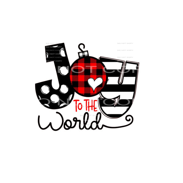 Joy to the World #7510 Sublimation transfers - Heat Transfer