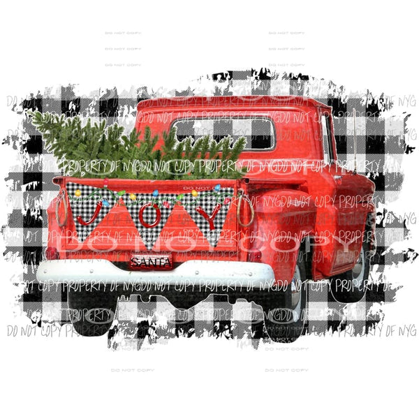 Joy Truck Sublimation transfers Heat Transfer