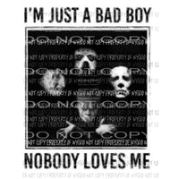 just a bad boy freddie horror nightmare Sublimation transfers Heat Transfer