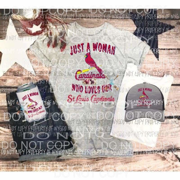 Just a woman Cardinals sublimation transfer Heat Transfer
