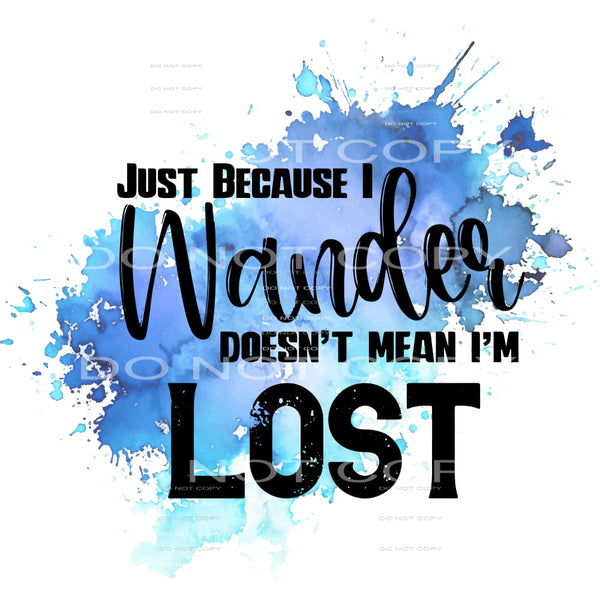 just because I wander doesn’t mean I’m lost #6225 