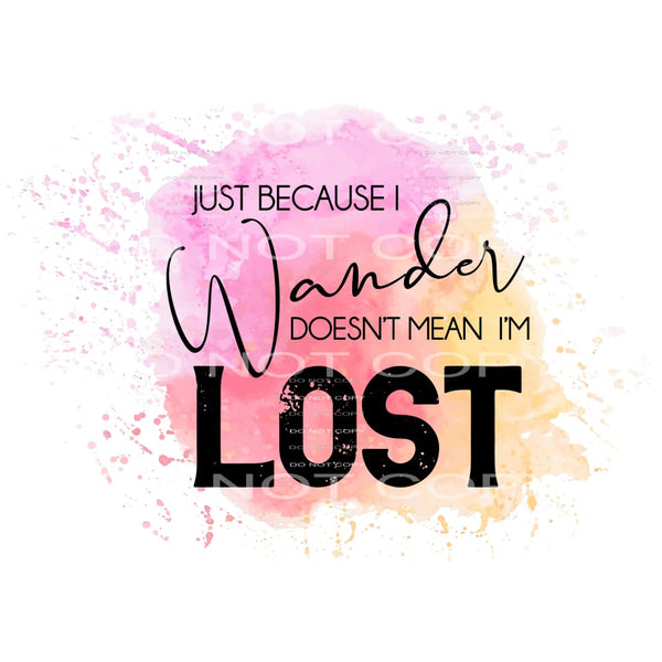 just because I wander doesn’t mean I’m lost #6226 