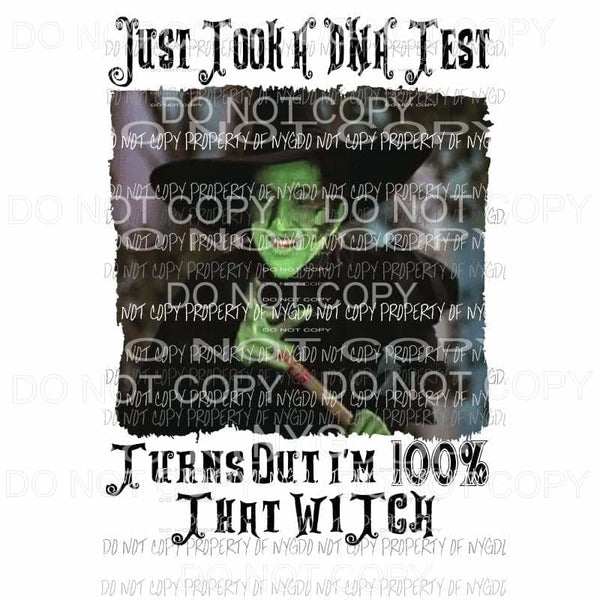 Just took a DNA test wizard of oz 10 witch Sublimation transfers Heat Transfer