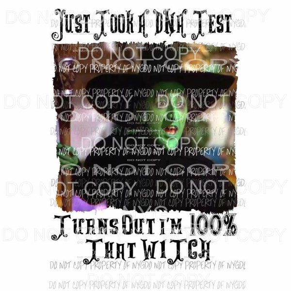 Just took a DNA test wizard of oz 7 witch Sublimation transfers Heat Transfer
