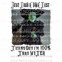 Just took a DNA test wizard of oz 8 witch Sublimation transfers Heat Transfer