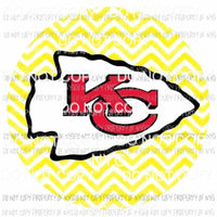 Kansas City Chiefs chevron circle Sublimation transfers Heat Transfer
