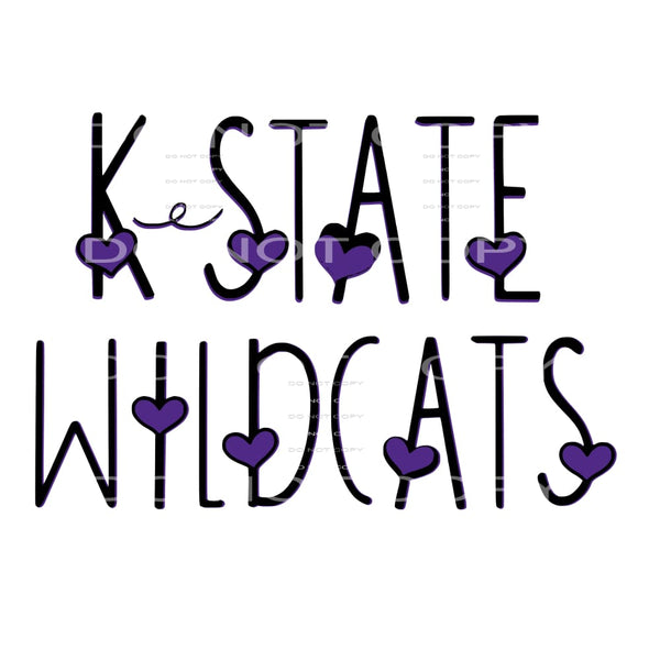Kansas State # 8130 Sublimation transfers - Heat Transfer