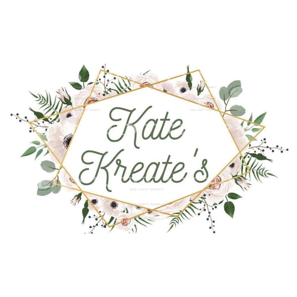 Kate Kreates Logo custom Sublimation transfers - Heat 