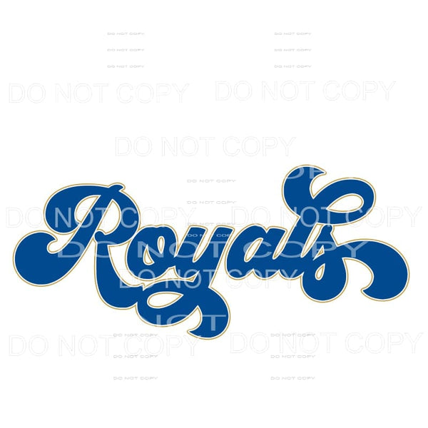 KC Royals Baseball # 10 Sublimation transfers - Heat 