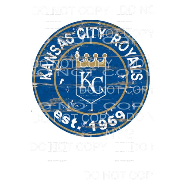 KC Royals Baseball # 4 Sublimation transfers - Heat Transfer