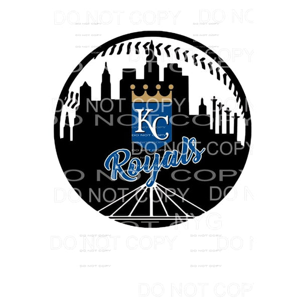 KC Royals Baseball # 6 Sublimation transfers - Heat Transfer
