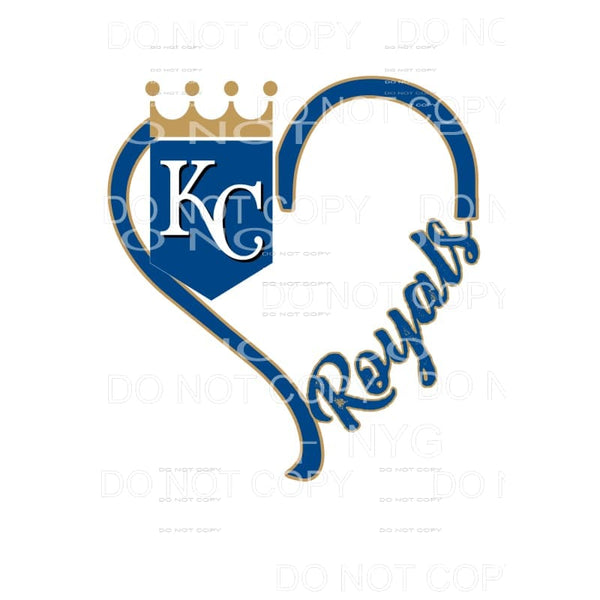 KC Royals Baseball # 9 Sublimation transfers - Heat Transfer