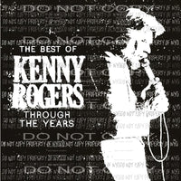 Kenny Rogers # 4 Country Sublimation transfers Heat Transfer