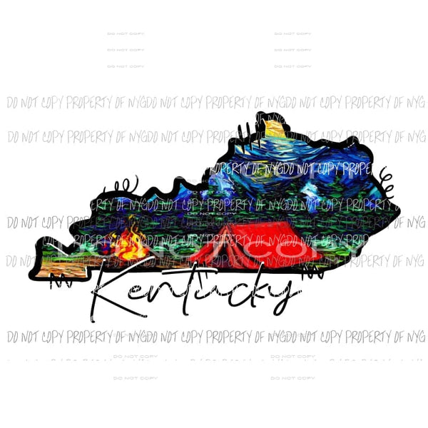 Kentucky camping # 2 Sublimation transfers Heat Transfer