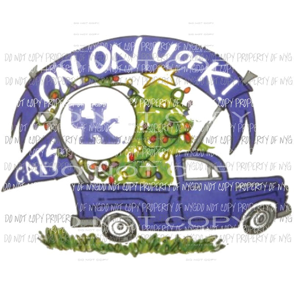 Kentucky Christmas truck UK Sublimation transfers Heat Transfer