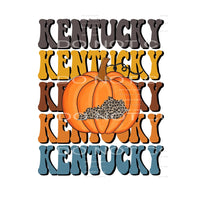 Kentucky pumpkin # 12612 Sublimation transfers - Heat 