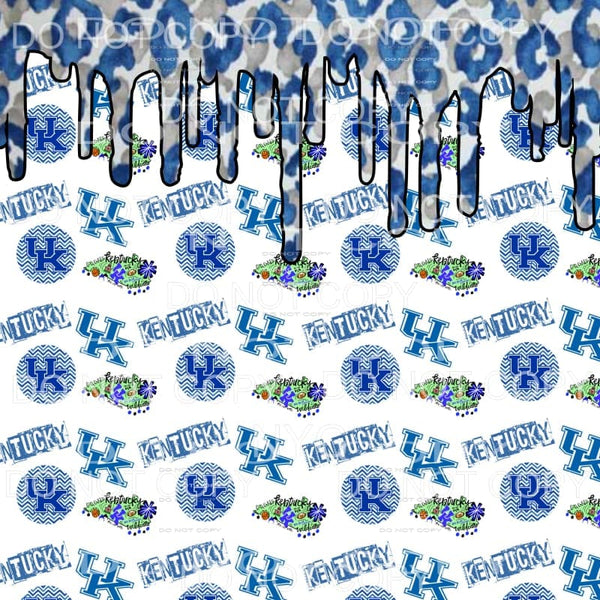 Kentucky Wildcats UK Drip Sheet #3 Sublimation transfers - 